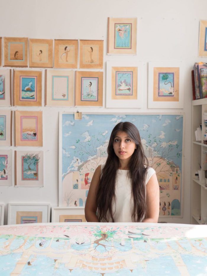 Hiba Schahbaz in her studio