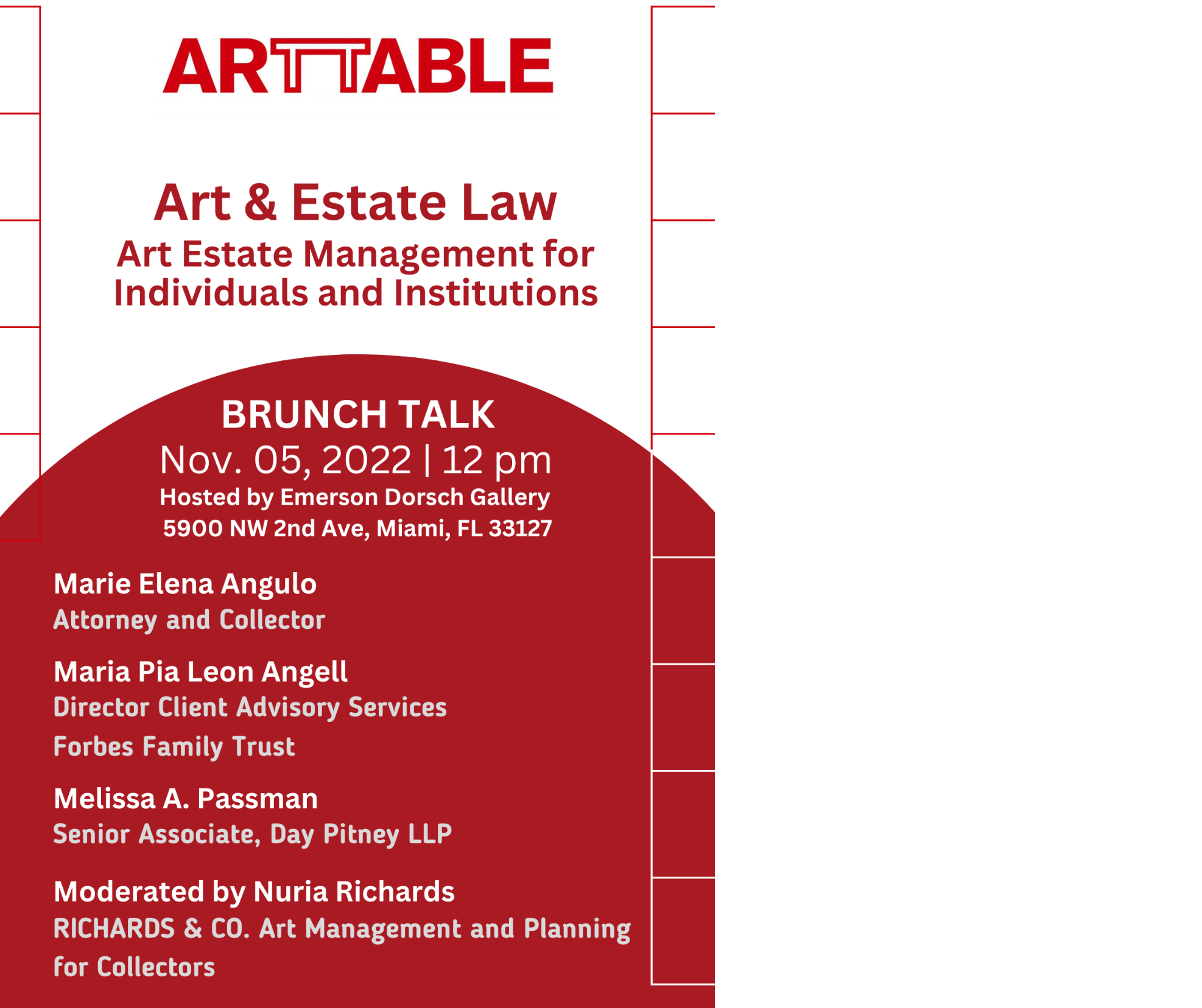 Miami, FL & Virtual | Conversations on Art and Estate Law: Art Estate Management