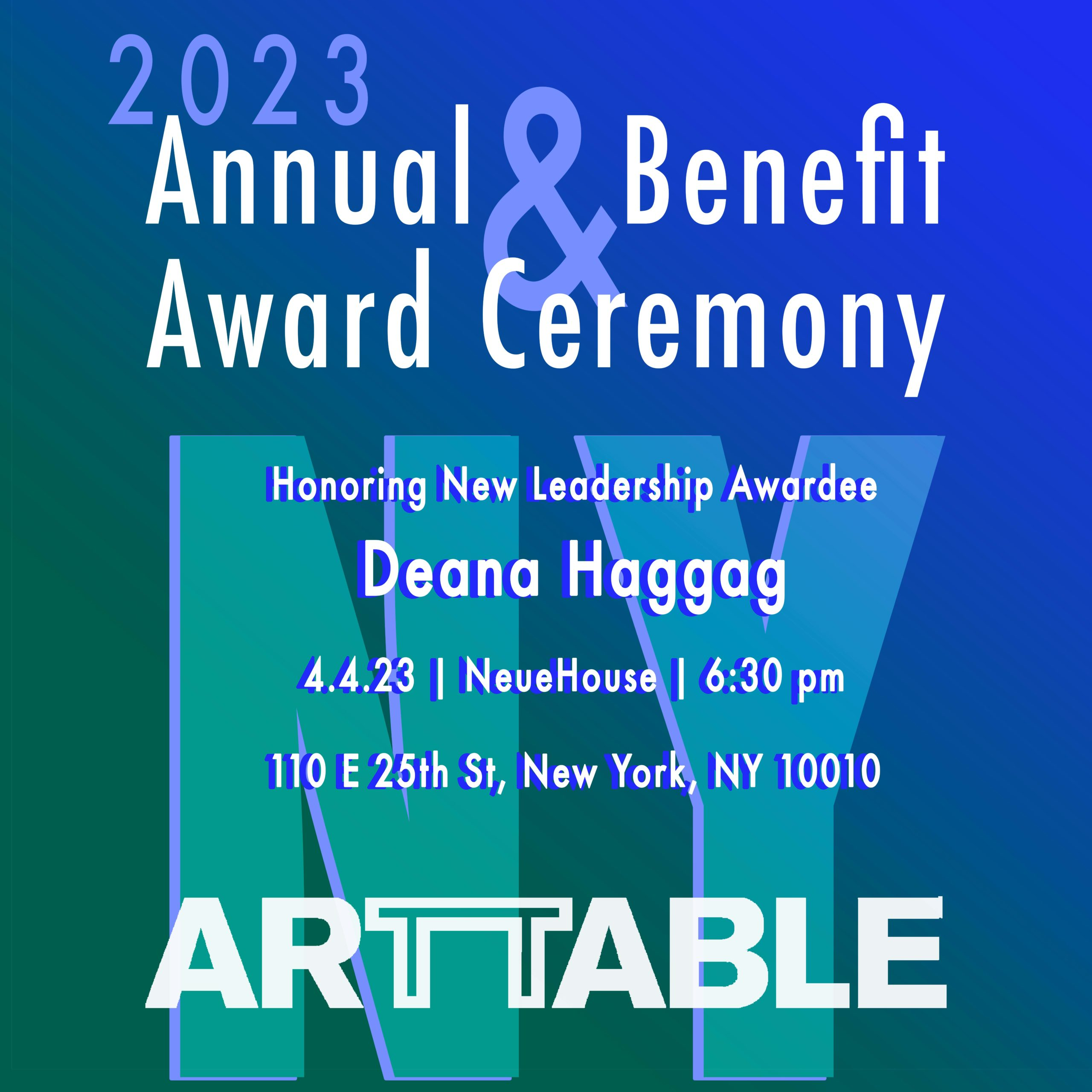 New York, NY | ArtTable’s 2023 Annual Benefit, Honoring Deana Haggag